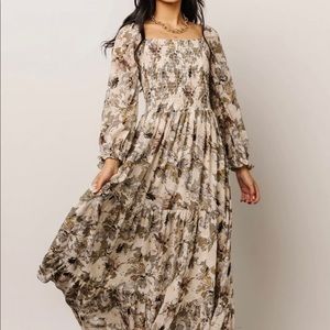 Angelica smocked maxi dress- Baltic Born